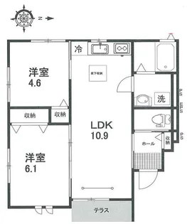 セレッソA【1階】の間取り