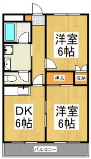 フォルテ久米川【3階】の間取り