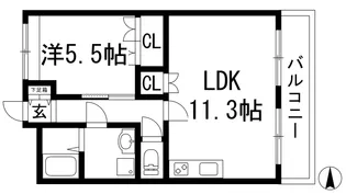 グランドチェスタ【2階】の間取り