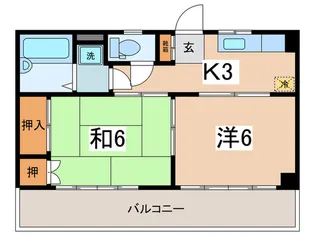 オ-クレスト相模台【3階】の間取り
