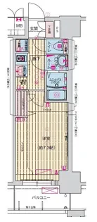 プレサンス栄フェル【11階】の間取り