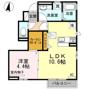ロイヤル C【1階】の間取り