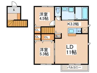 メゾン アリッサム【2階】の間取り
