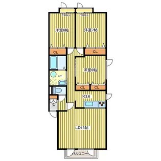 ロイヤルアート【1階】の間取り