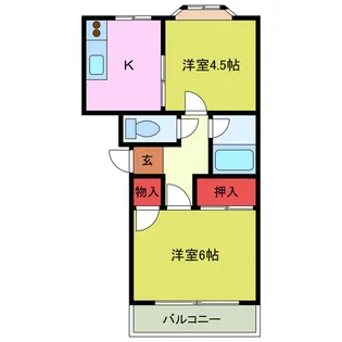 千代田マンション【3階】の間取り