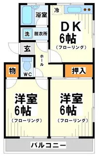 サンハイム新富【2階】の間取り