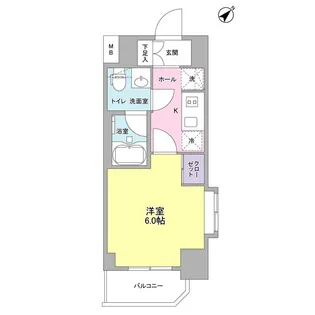 プラース千代田富士見【8階】の間取り