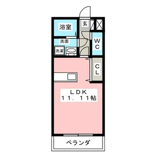 アドヴァンス三保【3階】の間取り