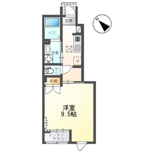 仮)ひたちなか市市毛新築アパート【1階】の間取り