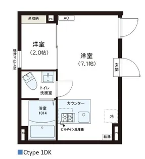 レピュア錦糸町レジデンスII【1階】の間取り