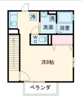 メゾンドボヌール2【2階】の間取り