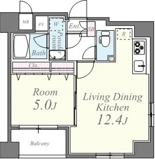 ジェイファーストチヨダ(J-FIRST CHIYODA)【8階】の間取り