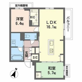 Balloonflower North【3階】の間取り