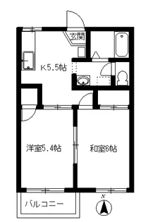 ニューヒルズ【2階】の間取り
