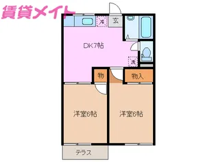 マリオ豊田C【1階】の間取り