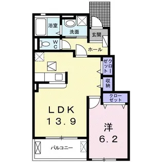 ビューティー ヒロ【1階】の間取り