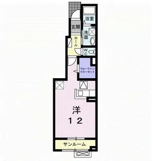 キャッスル‐S IV【1階】の間取り