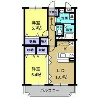 華美が丘プルミエ【3階】の間取り