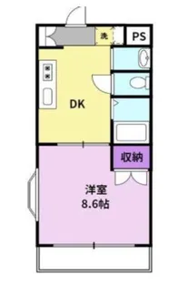 コーポ加月 B棟【1階】の間取り