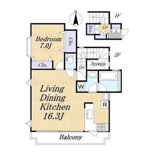 名瀬町1770-1【1階】の間取り