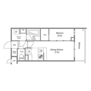 レジデンス経堂桜丘【2階】の間取り