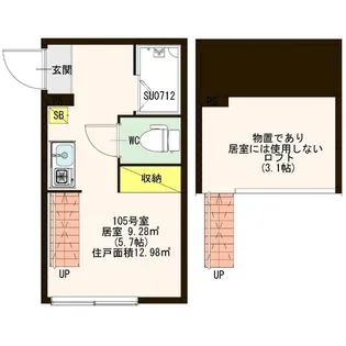 セント・アンドリューズ三軒茶屋【1階】の間取り
