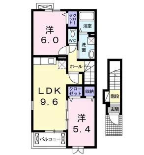 マリージョアII【2階】の間取り