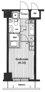 グランド・ガーラ高輪【11階】の間取り