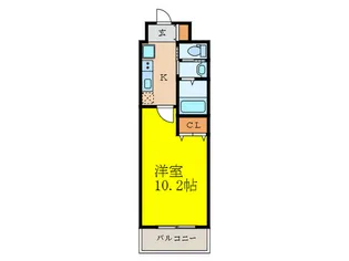クローバー・メゾン江坂【3階】の間取り