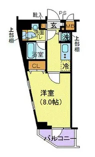 プレセダンヒルズ白金高輪【6階】の間取り