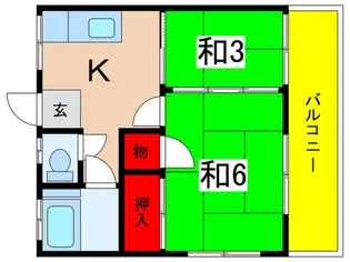 ハウスサカキ【2階】の間取り