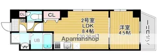 ソレイユ北砂【6階】の間取り