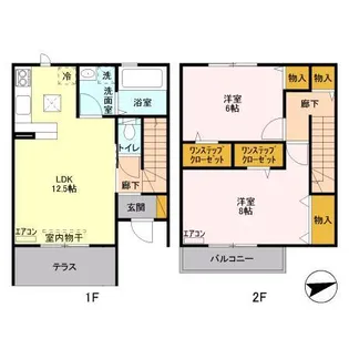 ホーリー稲荷木Bの間取り
