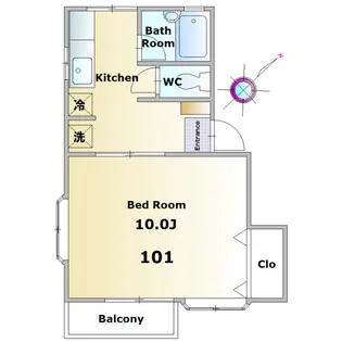 松波グリーンハイム【1階】の間取り