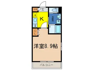 サンライズ西院【4階】の間取り