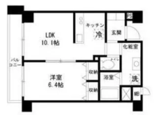 ウイングピア美園【5階】の間取り