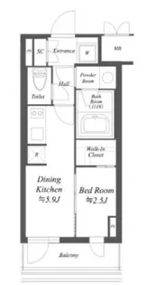 AIFLAT文京本駒込【12階】の間取り