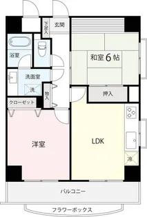 フォーラム日新町【6階】の間取り