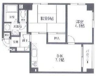 ラフィーヌ入谷【5階】の間取り