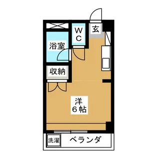 第6栄町レジデンス【2階】の間取り