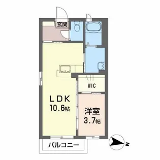 ディアス桑野【2階】の間取り