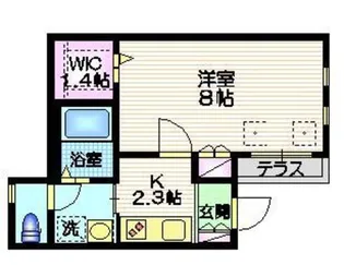 グレイス北沢【1階】の間取り