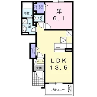 サニーレジデンスA【1階】の間取り