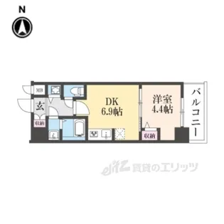 CRESTTAPP京都太秦天神川DEX1【5階】の間取り