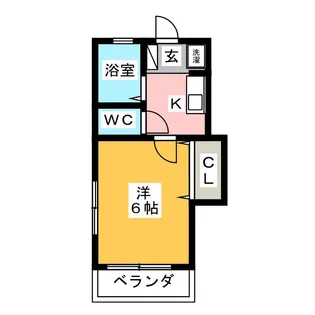 フェリエ梶ヶ谷【1階】の間取り