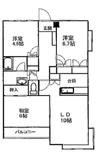 ハイグレースM【1階】の間取り