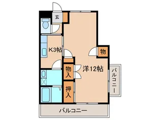 ファミ―ルプラザ48【2階】の間取り