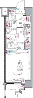 クレヴィスタ代田橋【4階】の間取り