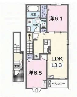 セシル【2階】の間取り