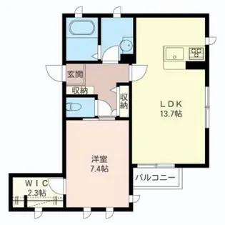 ホームタウン柏木【2階】の間取り